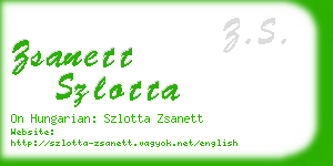 zsanett szlotta business card